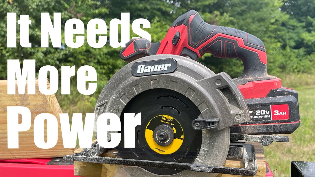 Power Problems: Bauer 20v Cordless Circular Saw From Harbor Freight