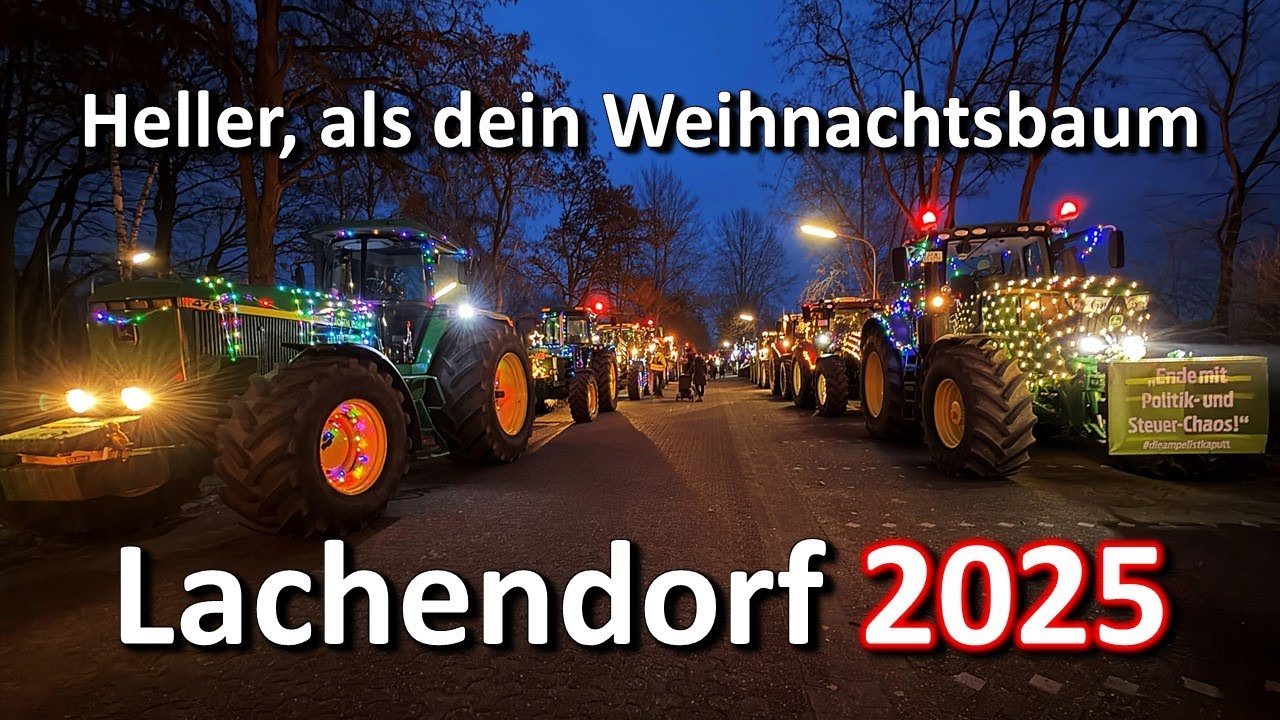 Lichterfahrt Lachendorf 2025 | Diese Gemeinschaft leuchtet heller als dein Weihnachtsbaum 🚜🎄