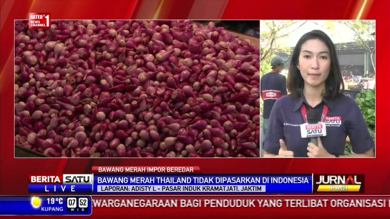 Bawang Merah Ilegal Beredar di Pasar Induk Kramat Jati