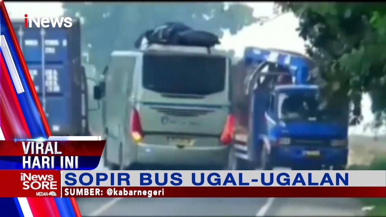 Viral Hari ini : Sopir Bus Ugal-ugalan Viral di Media Sosial 