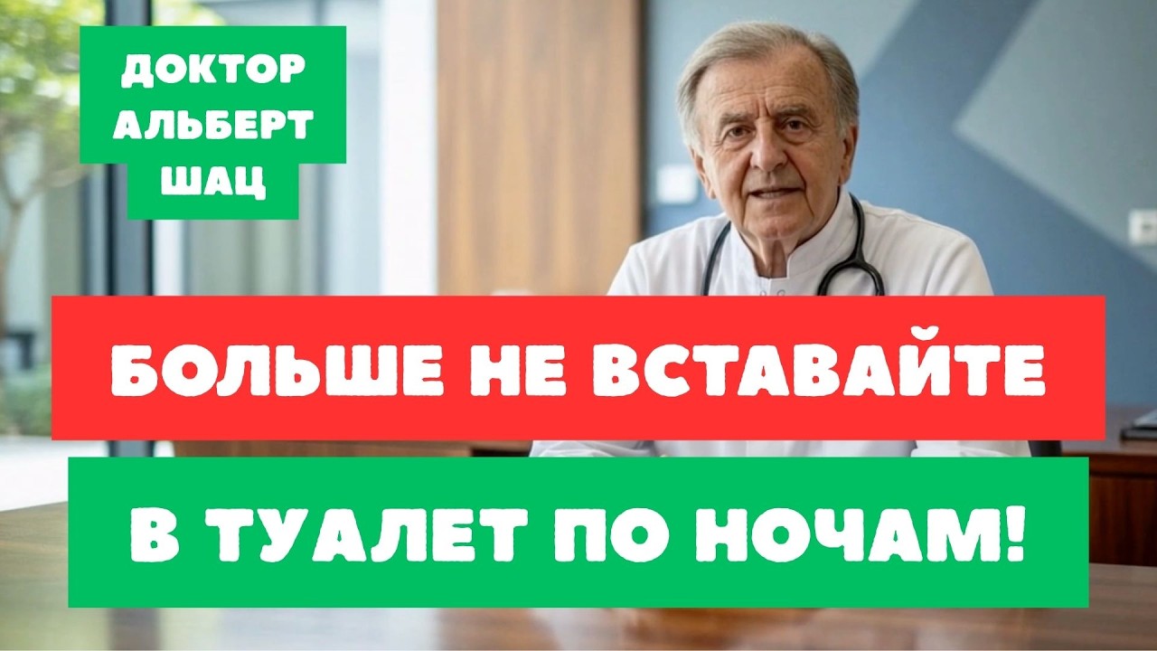 СПИТЕ ДО УТРА! 91% ночных пробуждений можно убрать за 1 вечер. Почки скажут вам спасибо! Доктор Шац