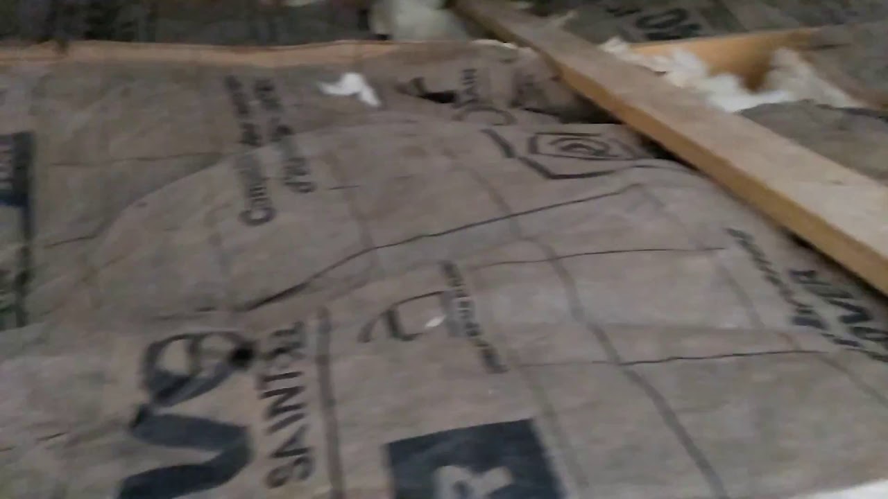 Laine de verre posée à l envers