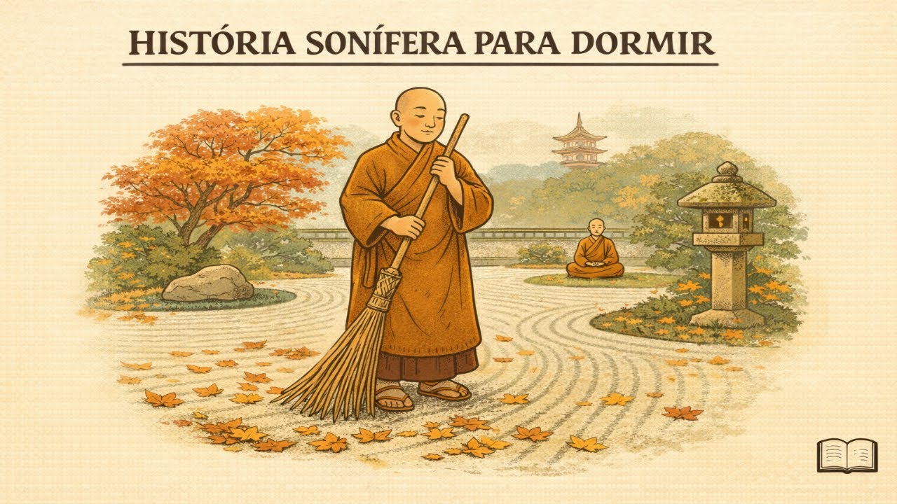 Segredos da meditação em movimento: um dia no jardim zen | História Sonífera para Dormir