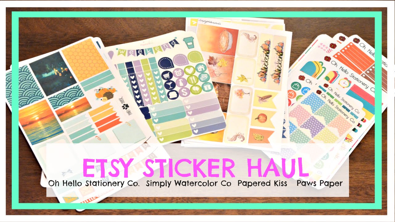 Etsy Sticker Haul  |  Another BIG One!