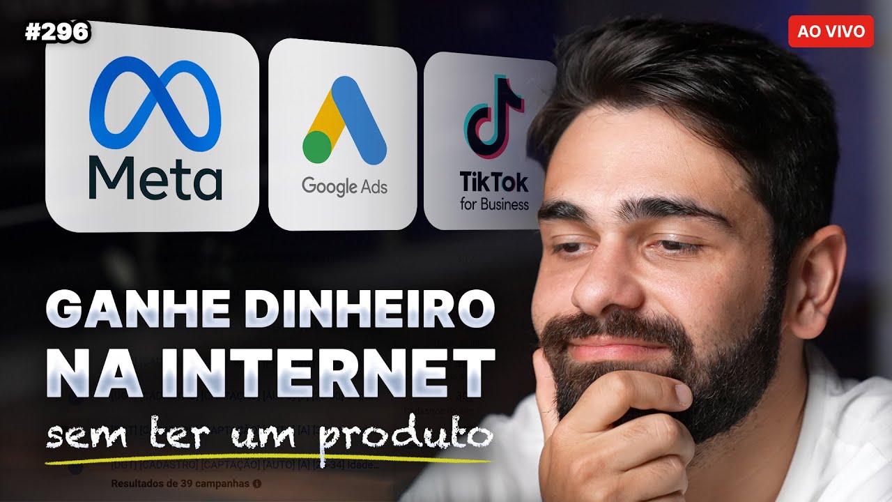 Como come&ccedil;ar no tr&aacute;fego pago? Um tutorial simples e pr&aacute;tico | Live #296