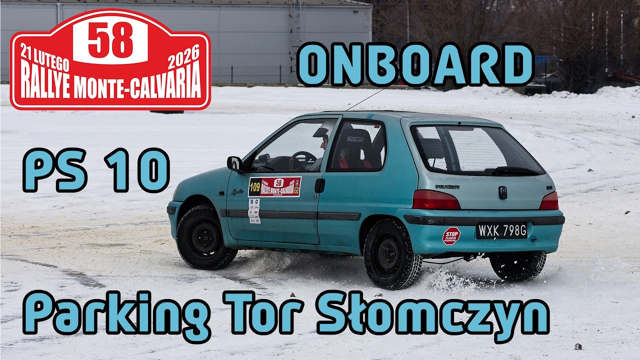 RALLYE MONTE-CALVARIA 2026 | Orzeł / Jaśniak | PS 10 | Parking Tor Słomczyn | PEUGEOT 106