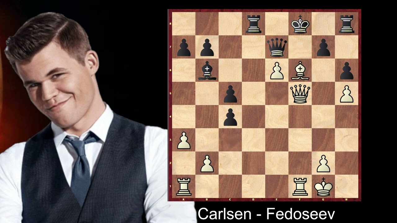 Carlsen obětoval obě věže – a soupeř se už ani nepohnul!