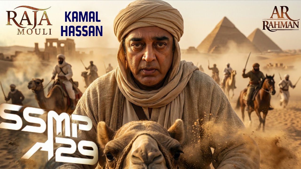 SSMP29 – Epic Song Lyrics | SS Rajamouli | Kamal Hassan | A.R. Rahman | Anushka Sharma