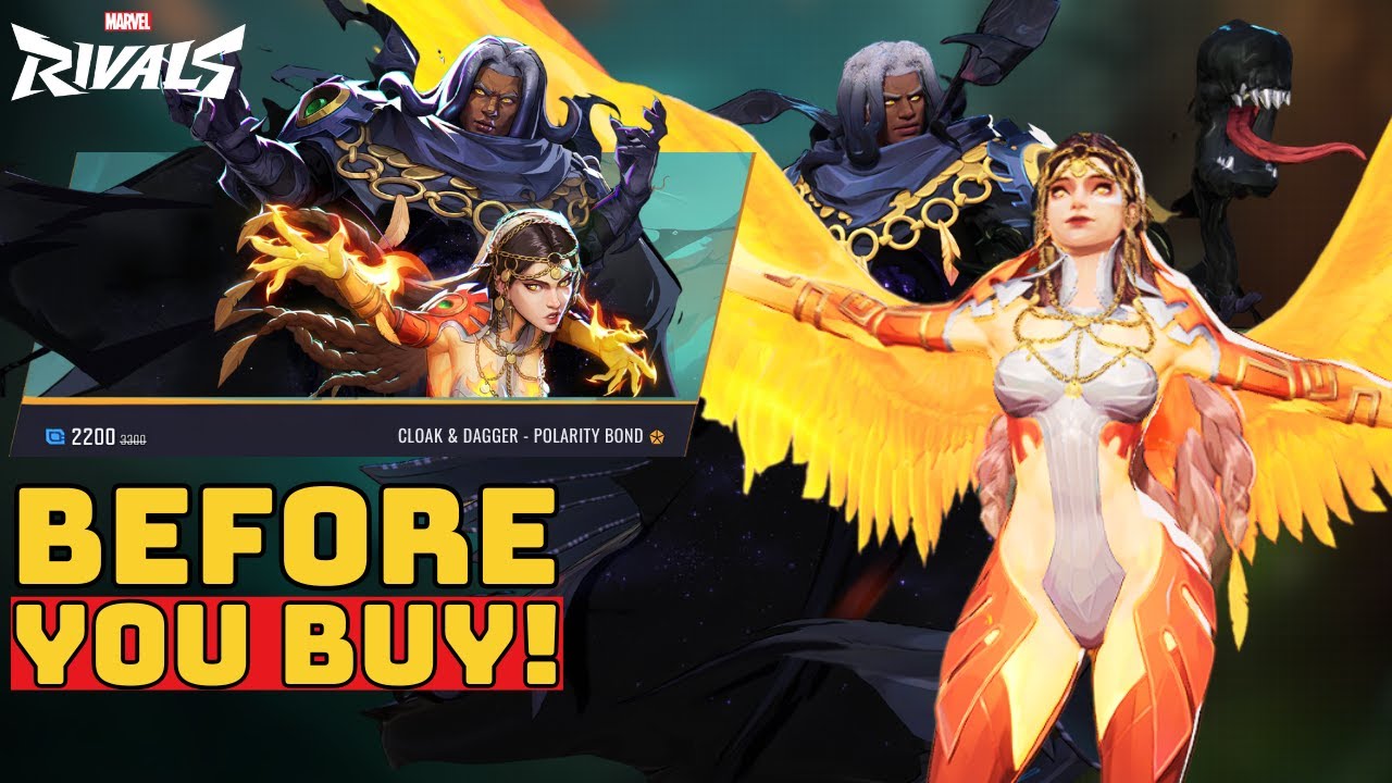 Cloak & Dagger Polarity Bond Skin Showcase | Before You Buy - Marvel Rivals