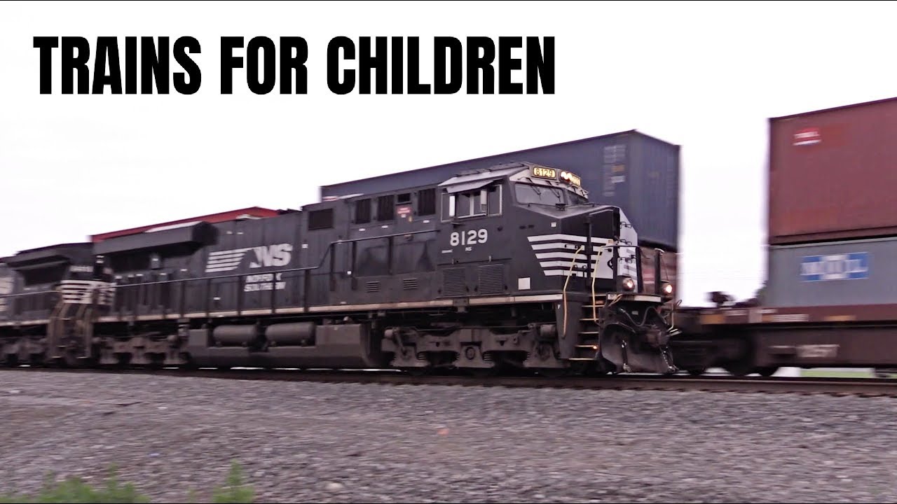 Trains For Children: An Hour of Big Freight Trains
