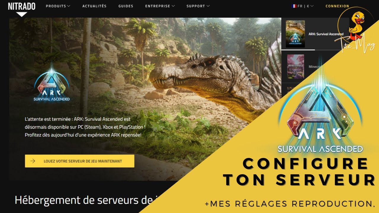 Tuto - Comment configurer son serveur Nitrado - ARK ascended