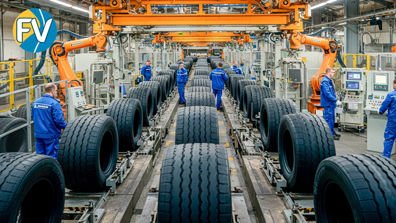 🛞 Cómo se fabrican los neumáticos Michelin para camiones: ¡del caucho al gigante! 🚛✨