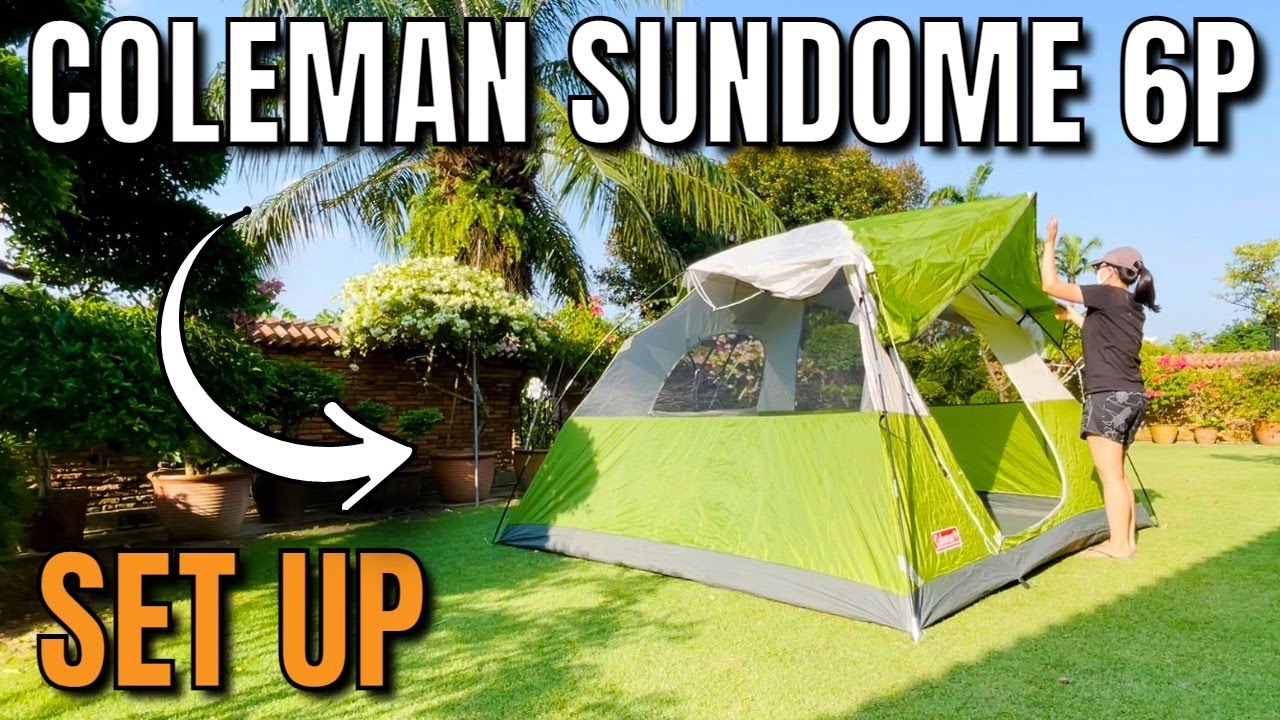 Как установить 6-местную палатку Coleman Sundome