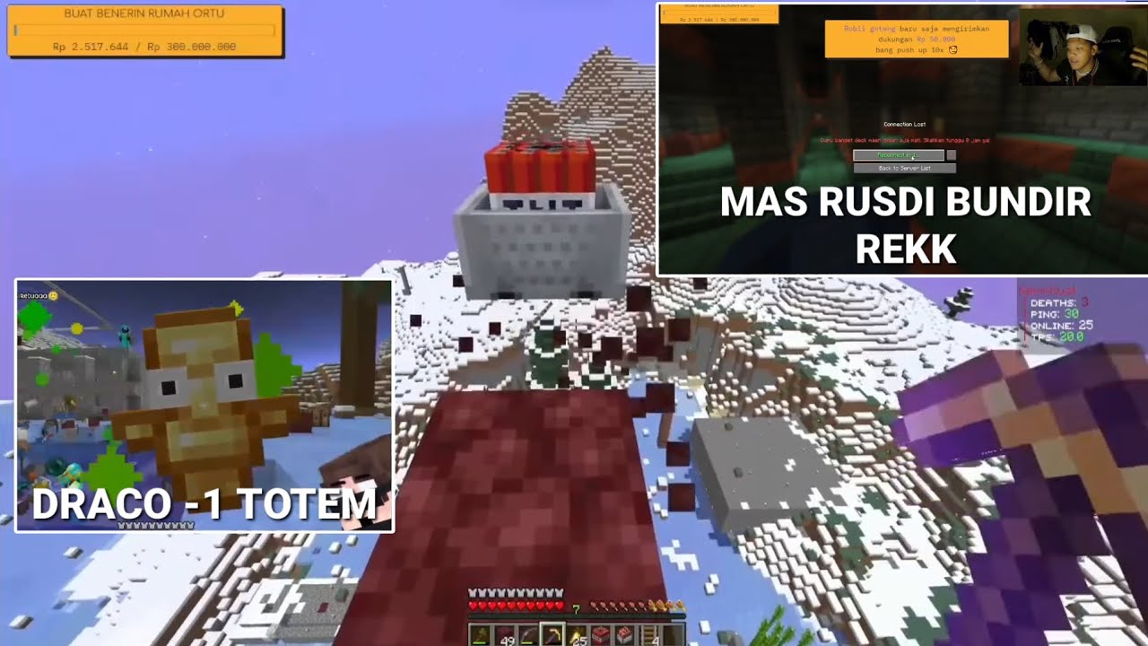 MOMENT Mas Rusdi/@ChumKevin TNT MINECART Dari Atas... di Brutal Hardcore II