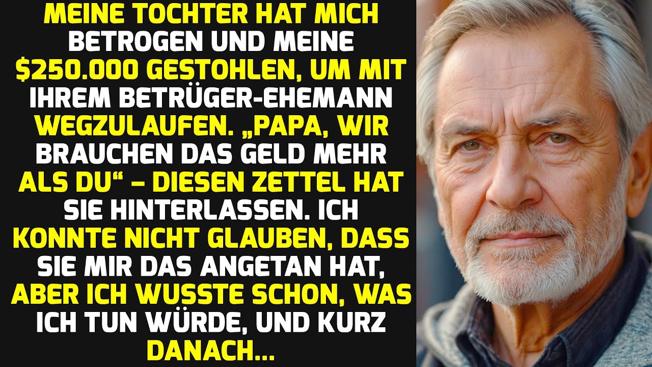Meine Tochter Betrog Mich, Raubte $250.000 Und Floh Mit Ihrem Betrüger-ehemann....| Geschichten