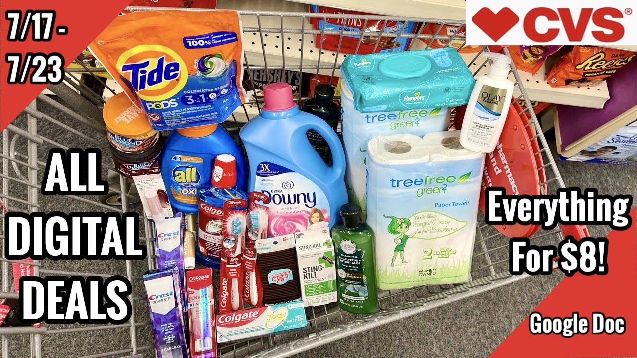 CVS ALL DIGITAL Couponing Deals & Haul | 7/17 - 7/23 | $135 in Products for Only $8!