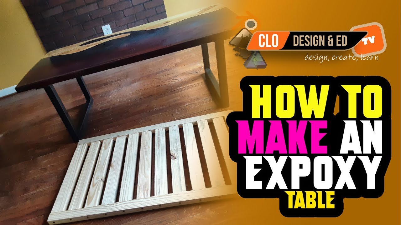 Epoxy Table from scratch | Furniture Make & Assembly #epoxy #epoxyresin #furniture  @cloeducationtv