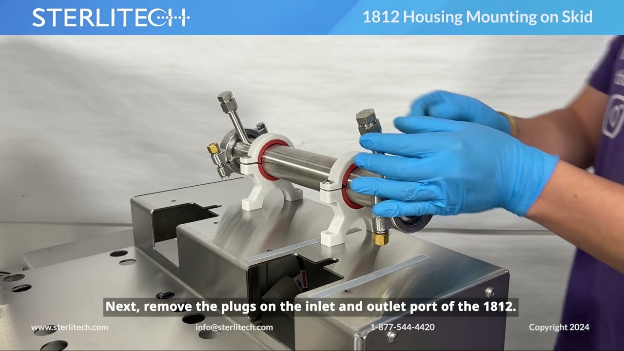 How to Mount the 1812 Housing on a Sterlitech Skid System