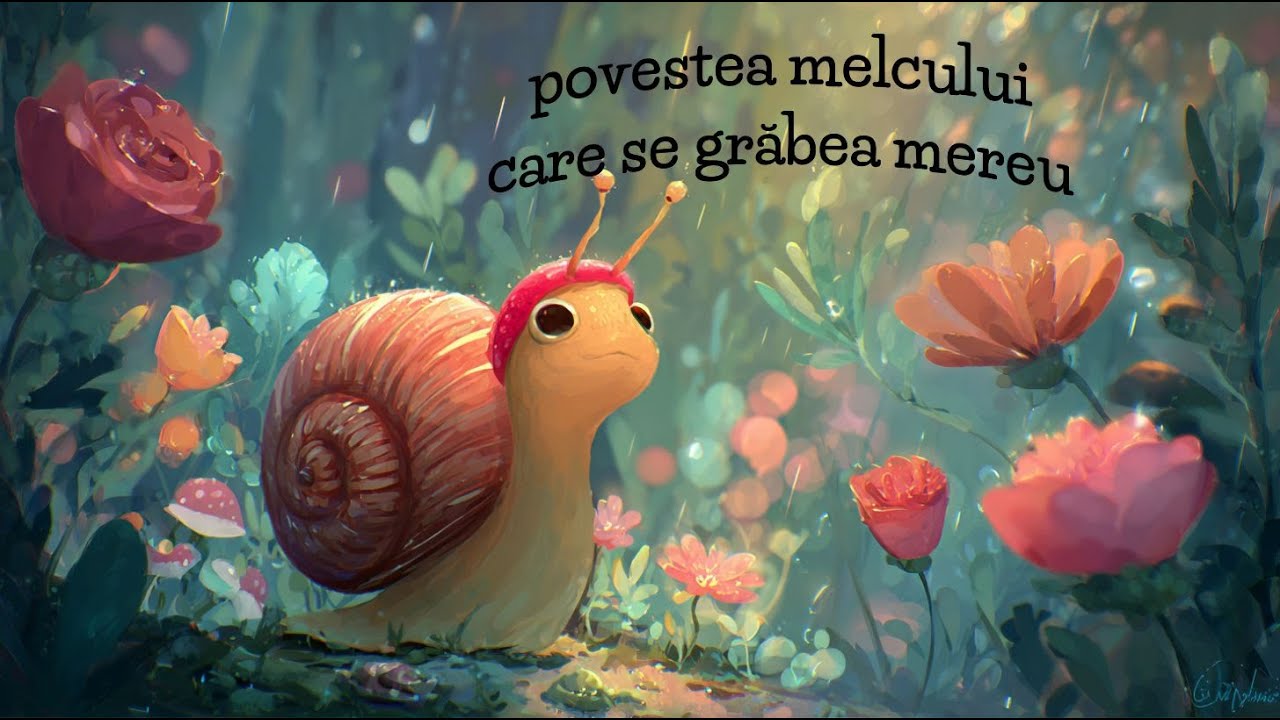 🐌✨ Povestea melcului care se grăbea mereu | Poveste pentru copii în limba română