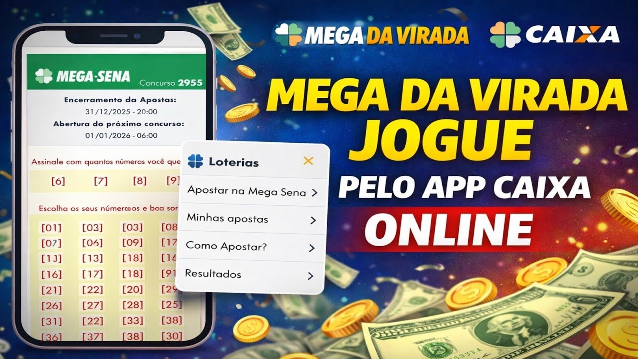 COMO JOGAR NA MEGA DA VIRADA PELO APLICATIVO CAIXA (JOGAR NA MEGA SENA PELO APP CAIXA)