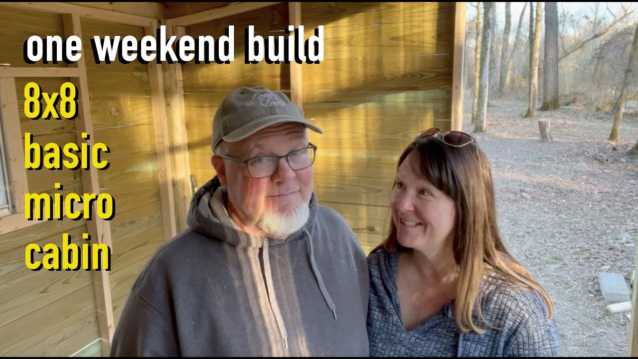 8x8 Basic Micro Cabin - One Weekend Build!
