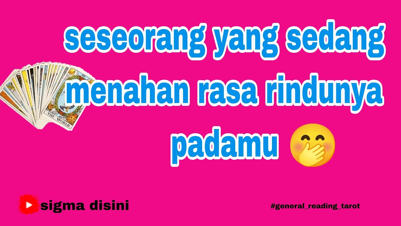 ☂️SESEORANG YANG SEDANG MENAHAN RASA RINDUNYA PADAMU☂️#tarot #sigmatarot #zodiak 
