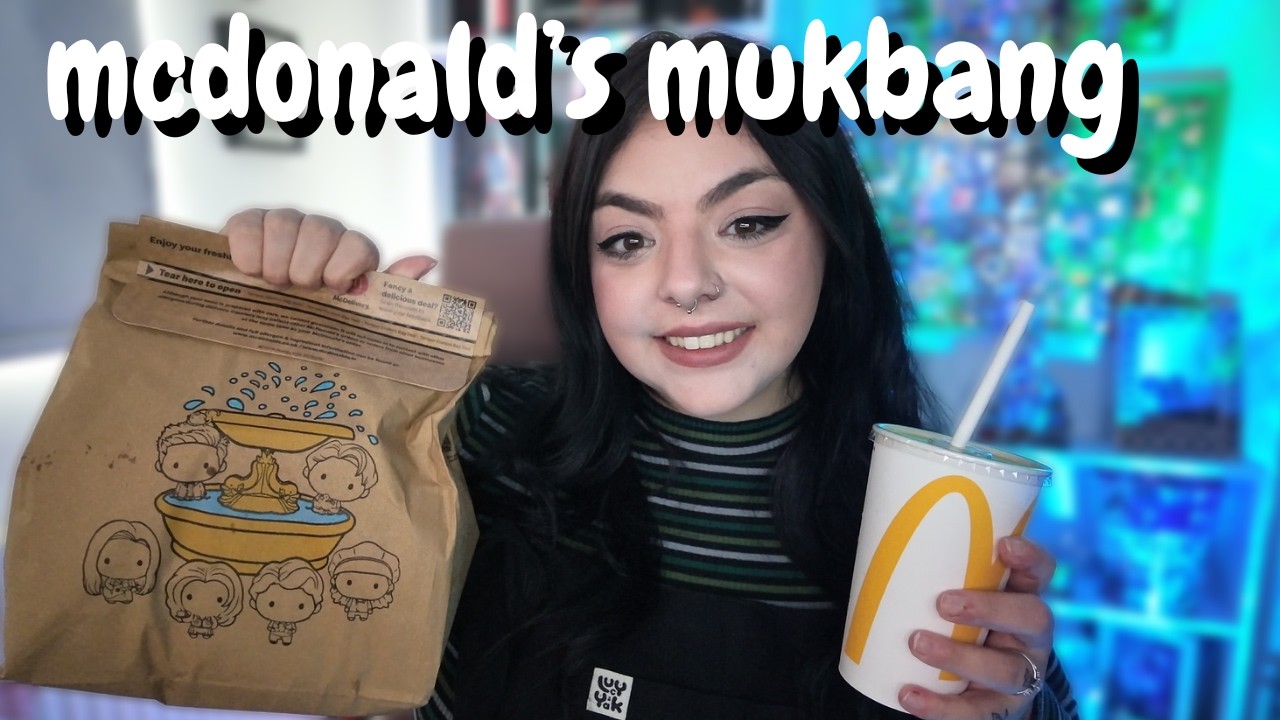 asmr | cosy lunch club | mcdonald's mukbang 🍟 mouth sounds, eating sounds, soft whispers