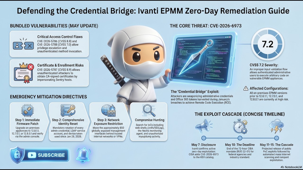The Silent Threat: Unpacking the Critical Ivanti EPMM Vulnerability Bundle #cybersecurity