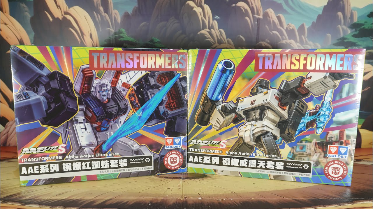 Распаковка: Auldey Transformers AAE-S Shattered Glass Starscream & Megatron