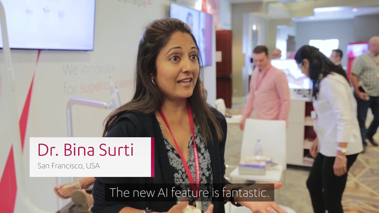 Doctors demo 3Shape TRIOS intraoral scanner with AI scan