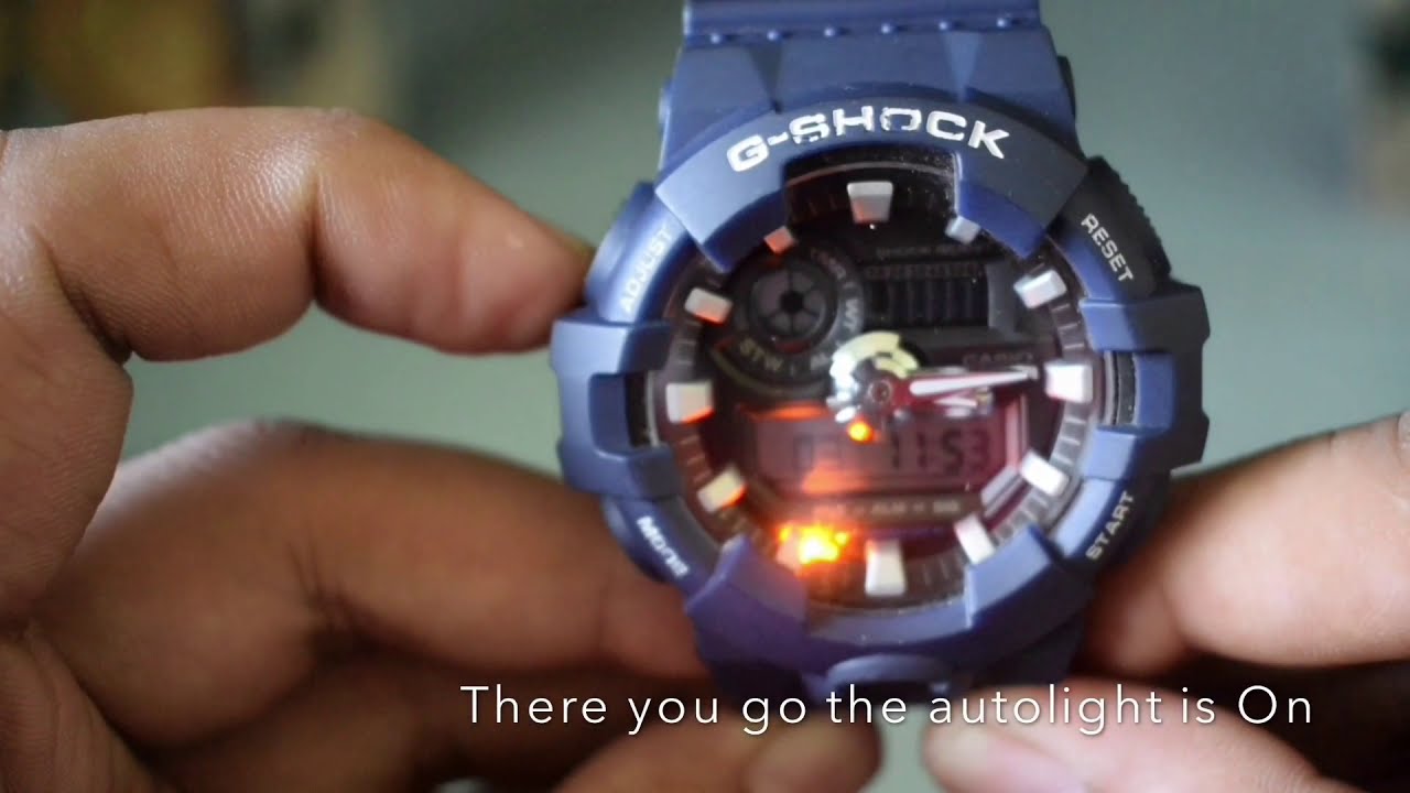 How to turn on Autolight on G-Shock GA-700 Module 5522
