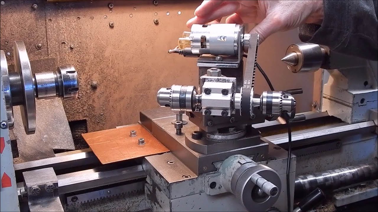 775 DC motor driven twin chuck Machifit power spindle modification