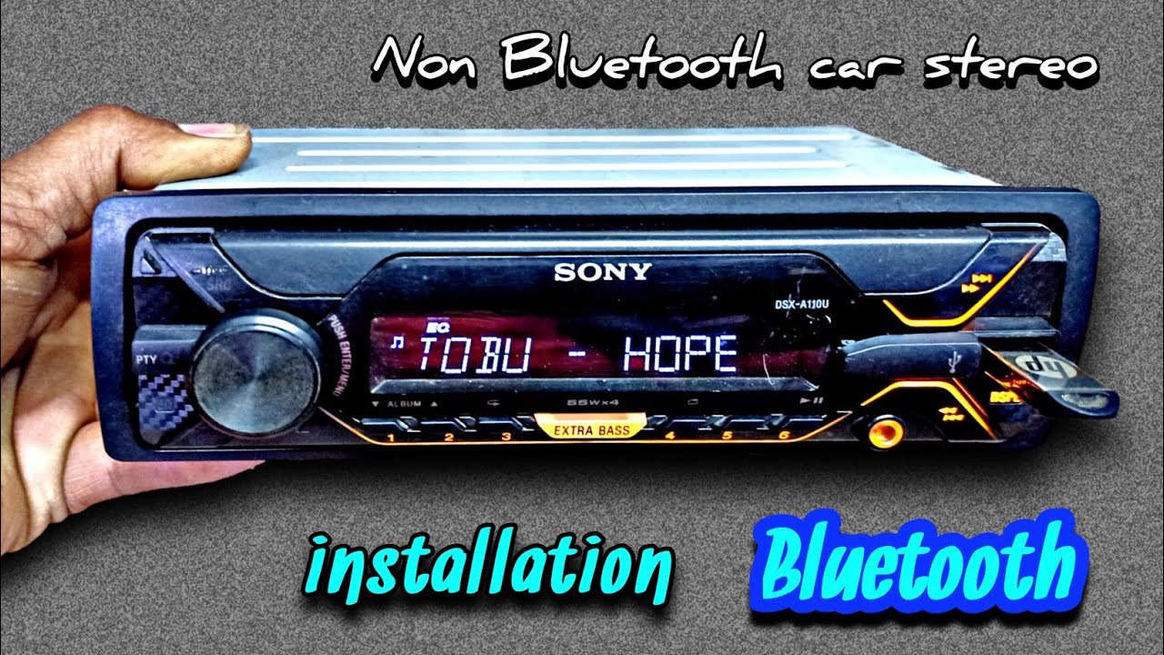 bluetooth how to connect sony stereo system for car sony dsx110u #sony