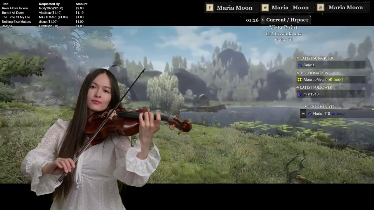 🎻 Gothic 3 | Kai Rosenkranz - Vista Point (Кавер на скрипке) | Эпичная музыка в живом исполнении! ✨