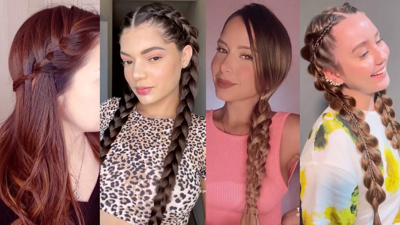 Ideas de PEINADOS 😍 fáciles con trenzas RÁPIDOS en tendencia 2022