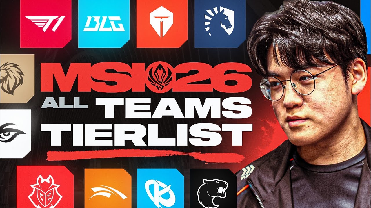 MSI 2026 TEAM TIERLIST