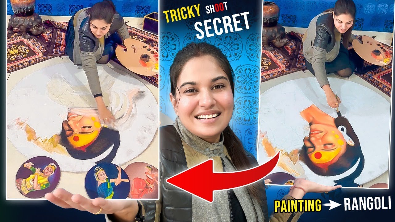 HOW I CREATE TRICKY VIDEO😍 with @ArtistShikhaSharma  | BEHIND THE SCENE