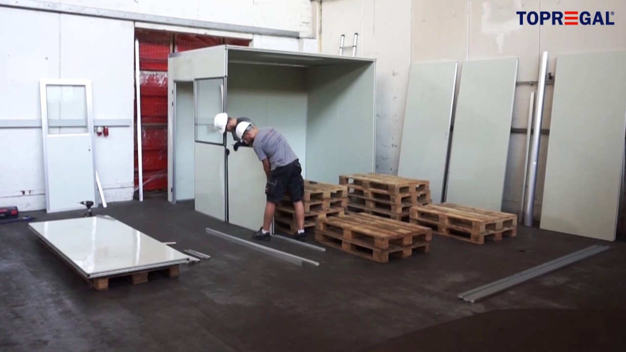 Montage PREFAB Hallenbuero