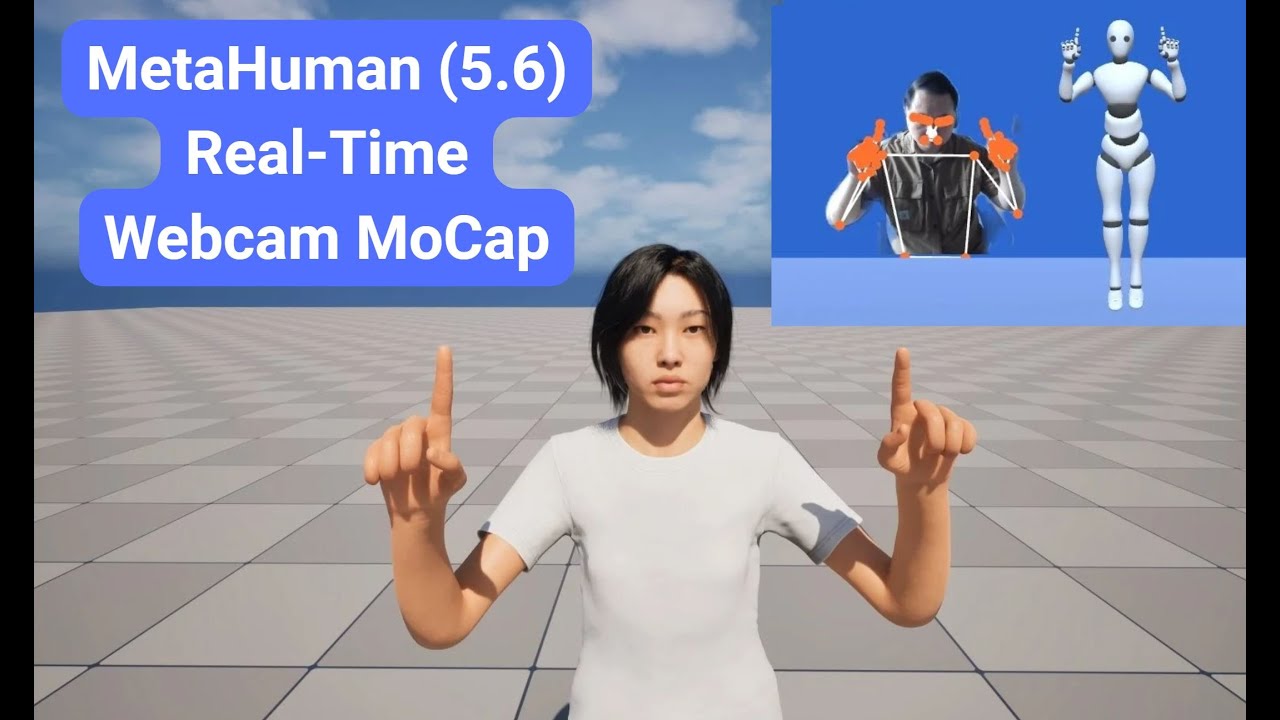 MetaHuman (5.6) Веб-камера в реальном времени MoCap