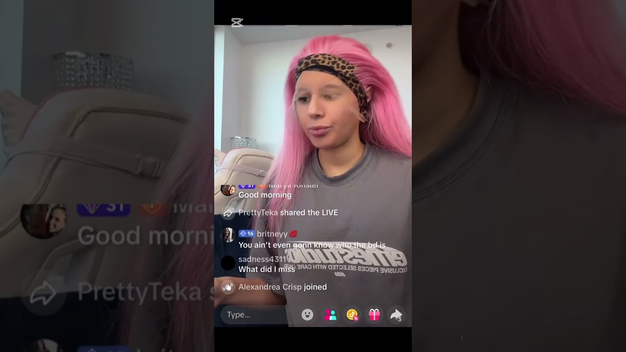 Stella drops a bomb Thursday morning on TikTok live video