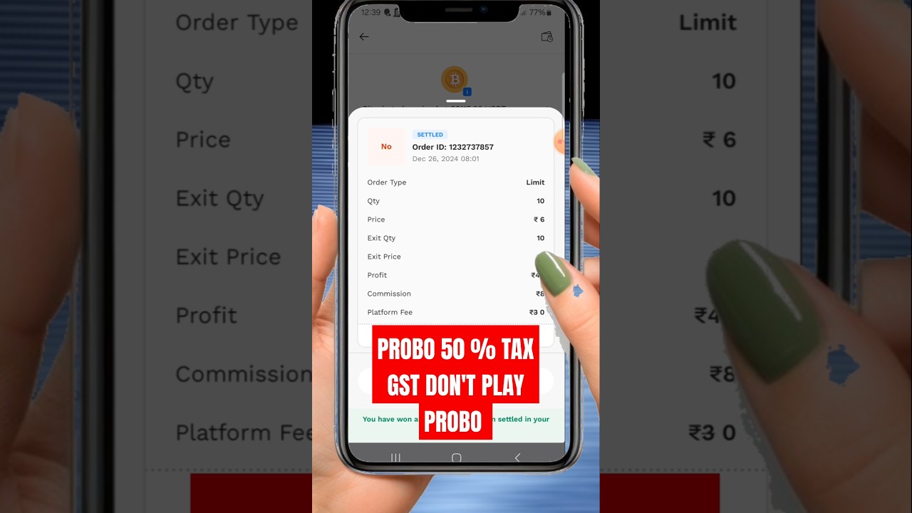 Probo withdrawal tax | probo tax problem | Remove Withdraw Tax From Probo App | opinion trading apps