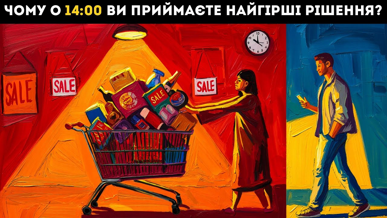 Чому ви приймаєте найгірші рішення о 14:00? Циркадні ритми волі