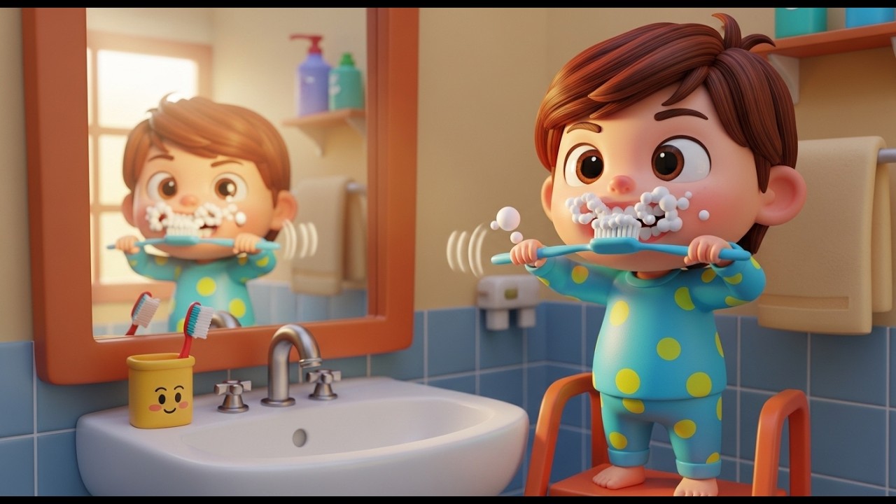Brush Your Teeth and Wash Your Face | Healthy Habits Kids Song | Preschool Sing Along