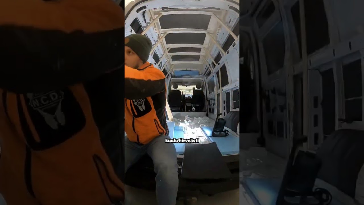 Pakuprojekti p&auml;iv&auml; 2 🚐 Vanlife pakettiauton eristys