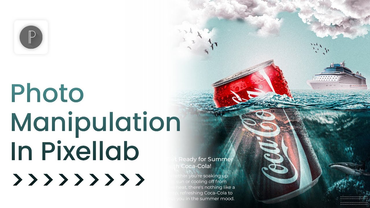 Coca-Cola Photo manipulation in Pixellab