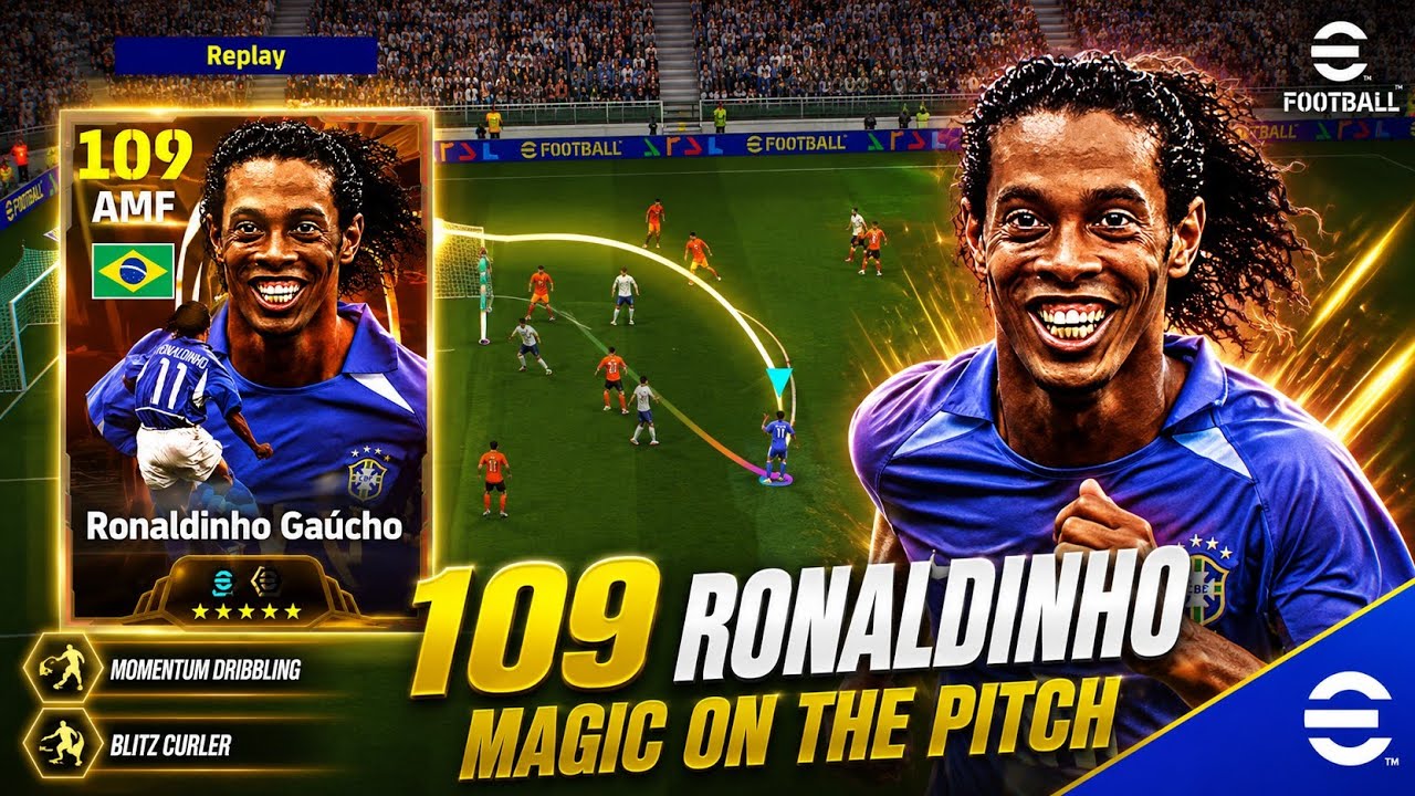 Big Time Ronaldinho is Unbelievable! | Blitz Curler Ronaldinho Review | eFootball 2026 Mobile