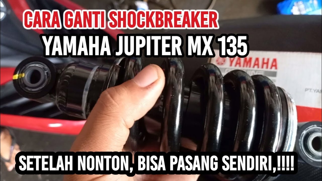 CARA GANTI SHOCK BELAKANG MOTOR JUPITER MX 135 | TUTORIAL GANTI SHOCKBREAKER MOTOR JUPITER MX 135