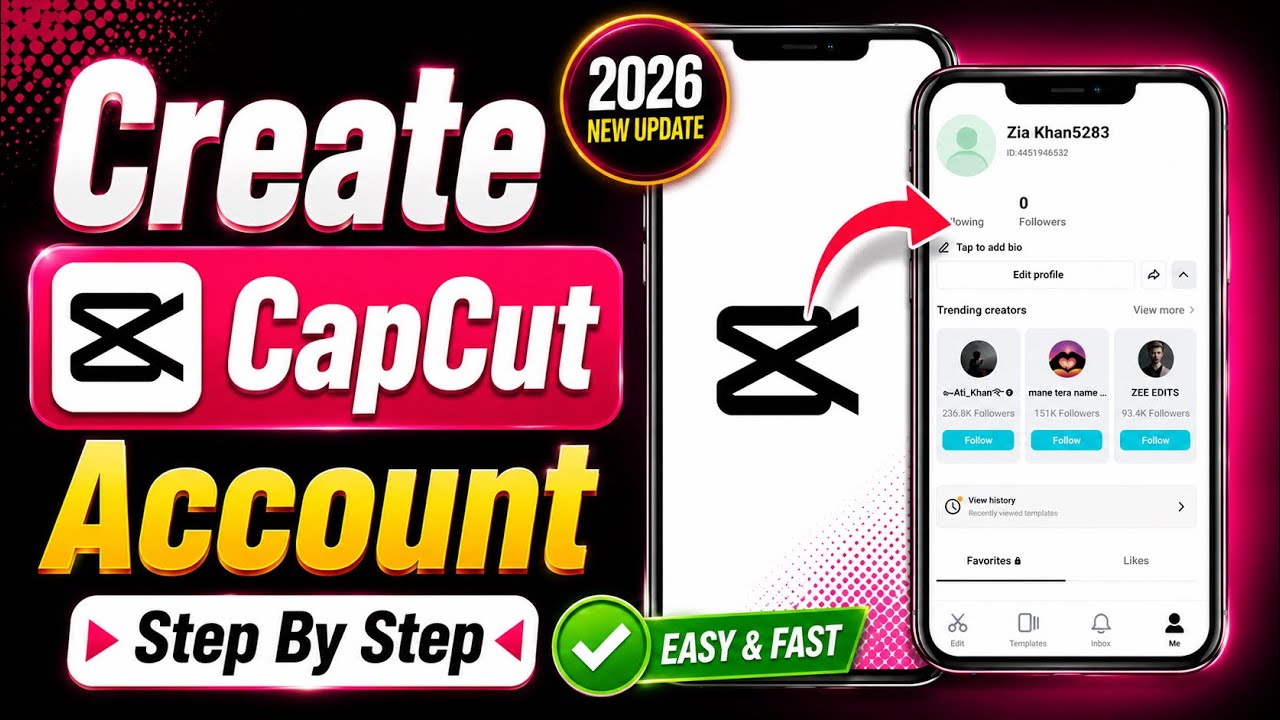 Как создать Capcut ID || Как создать Capcut ID || Как создать учетную запись Capcut || Как создат...