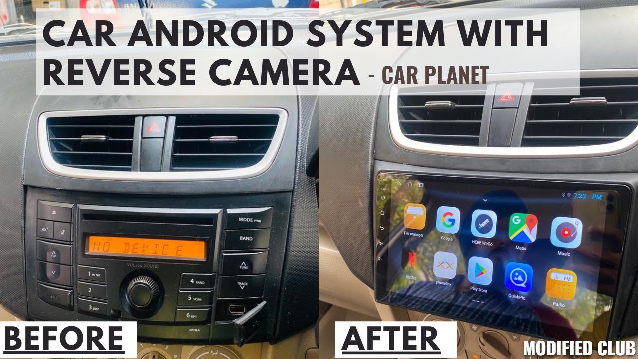 Car Android System with Reverse Camera | Android Car Stereo Installation | Modified Club