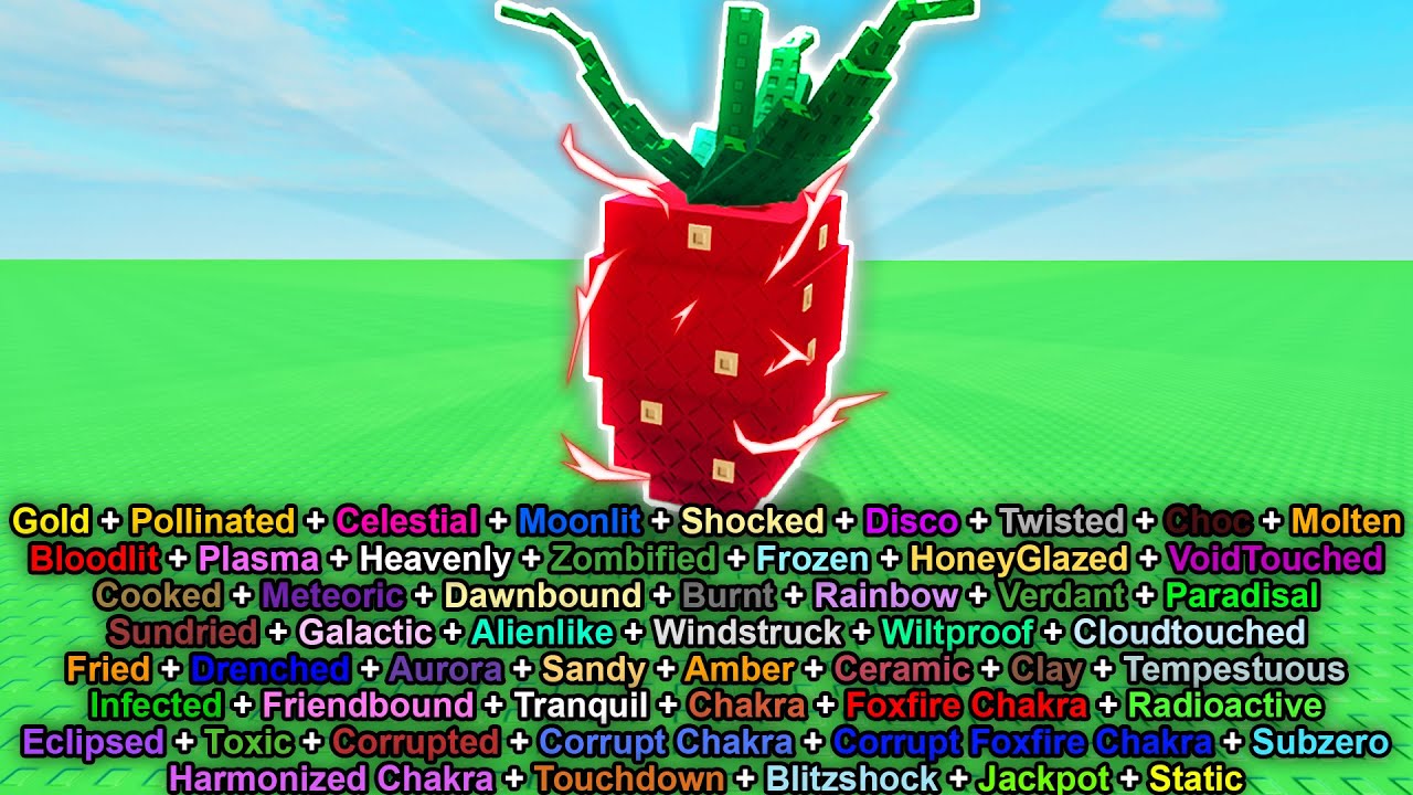I Grew EVERY MUTATION On ELDER STRAWBERRY In Roblox Grow A Garden...
